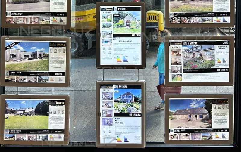 real estate bright display